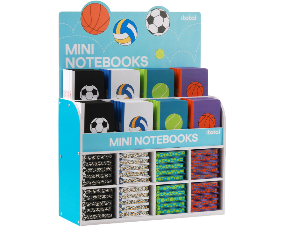 I-TOTAL Notizbuch Mini 7.8x10.5cm XL1891N Sport, assortiert