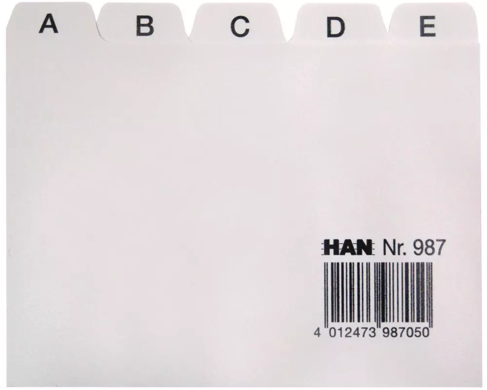 HAN Register A-Z, A7 quer