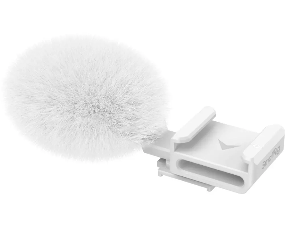 Smallrig Adapter mit Pelz-Windschutzscheibe für Sony ZV-Serie - Weiss