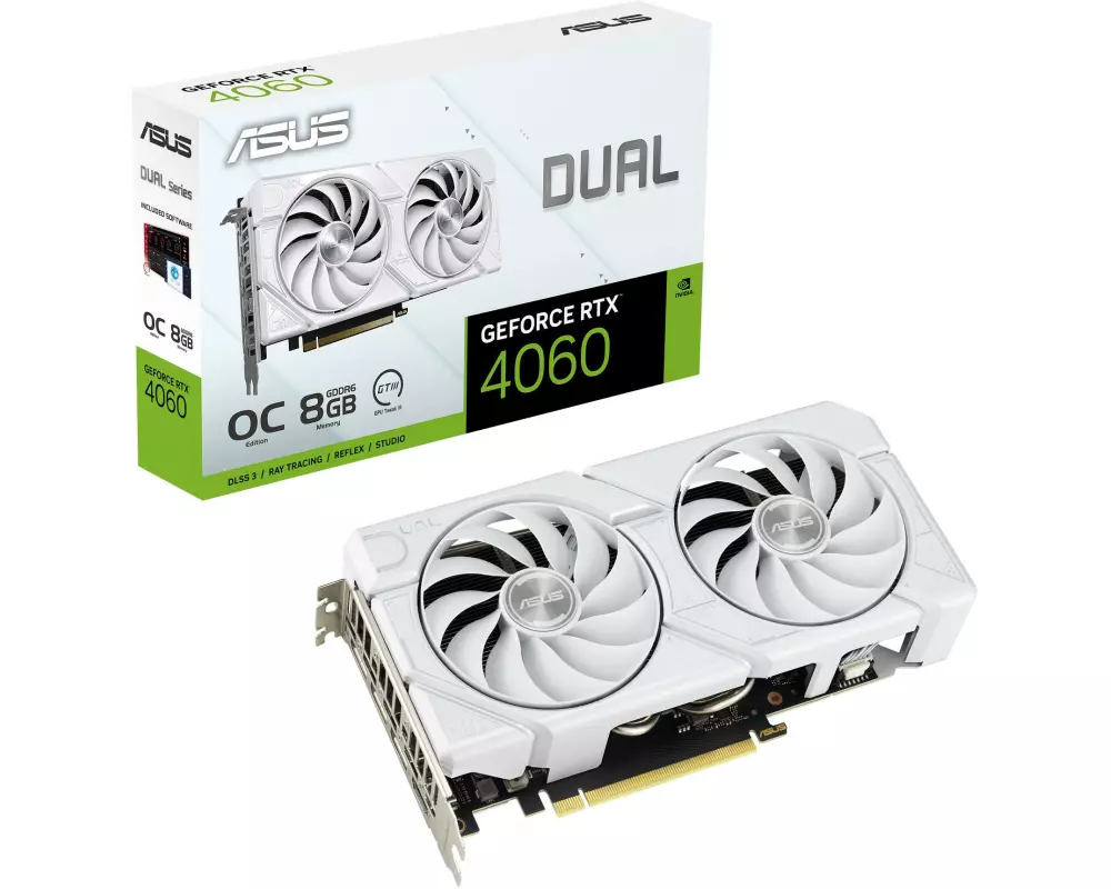 Dual GeForce RTX 4060 EVO White OC 8GB GDDR6