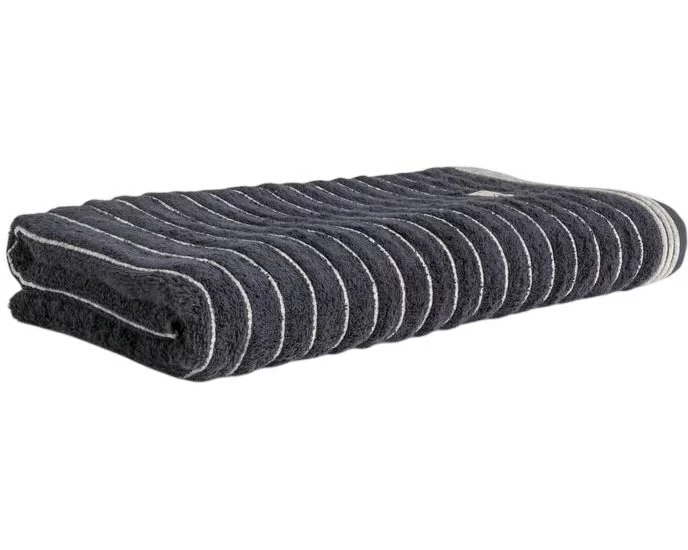 Möve Duschtuch Wellness Uni Welle 80 x 150 cm, Dunkelgrau