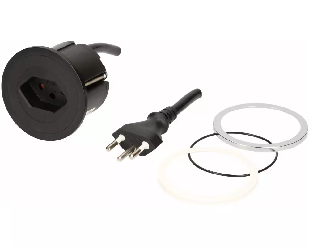 Bachmann UP-Steckdosen PIX 1x T13 mit Fixleitung 2 m