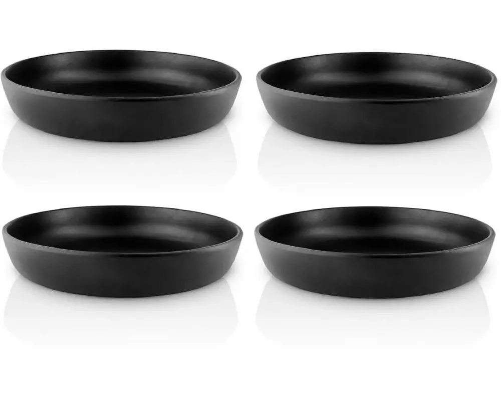 Eva Solo Salatschüssel Nordic Kitchen 25 cm, 4 Stück, Schwarz
