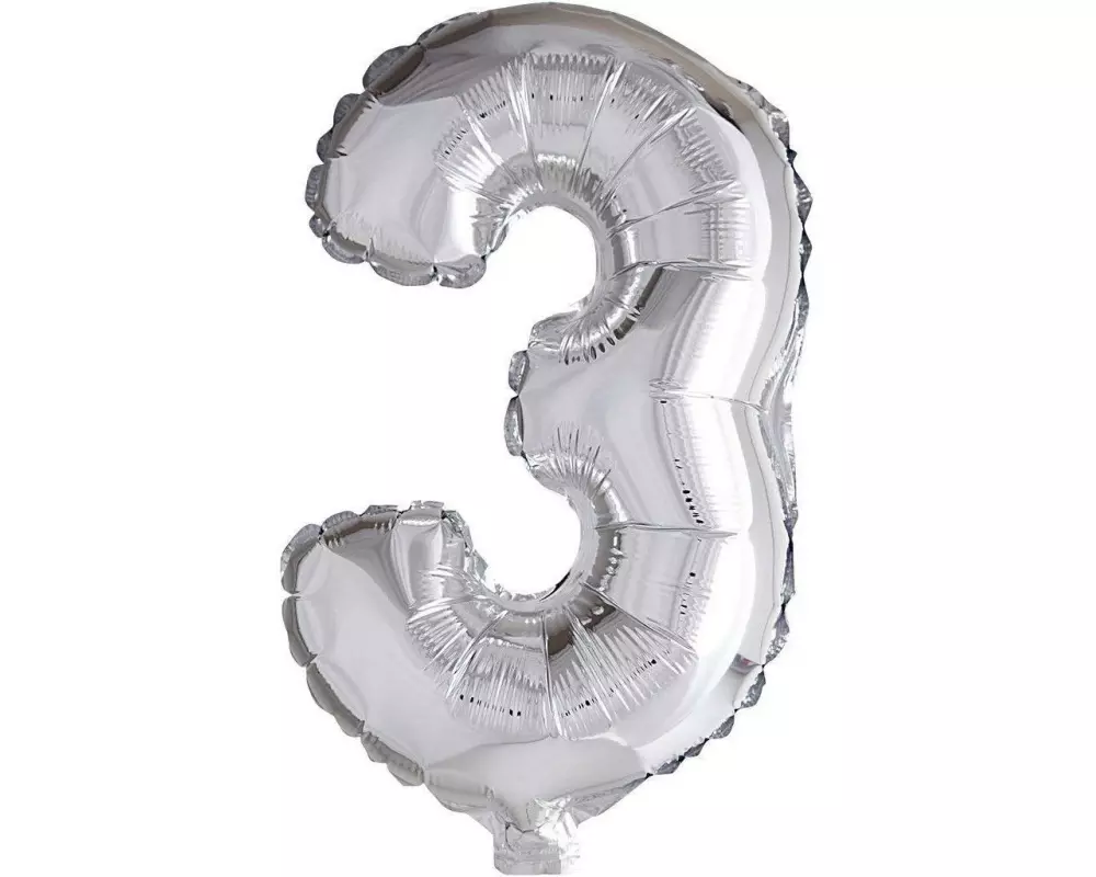 Creativ Company Folienballon 3 Silber