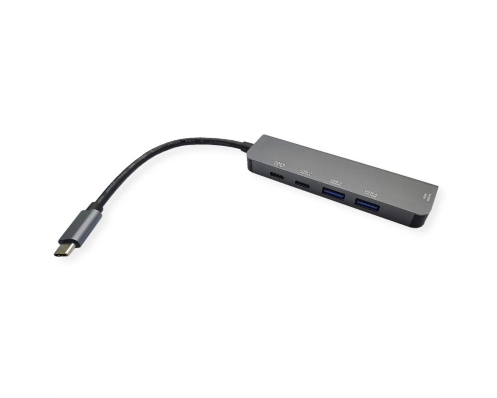 VALUE USB Typ C Dockingstation, HDMI 4K60, 3x USB3.2 Gen1 (1x C + 2x A), 1x PD