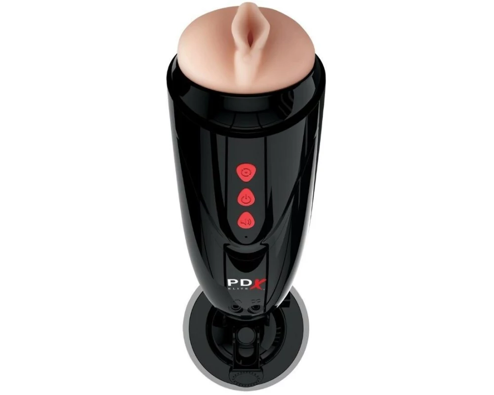 PDX Elite Masturbator Dirty Talk Stroker Schwarz