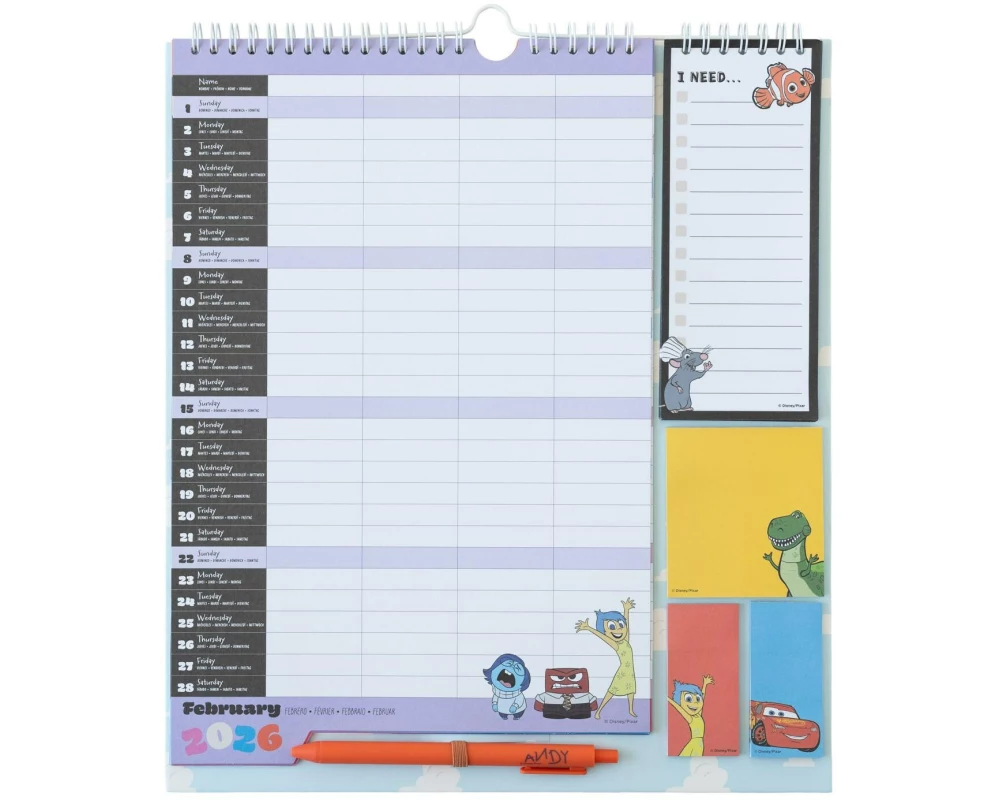 TH Wochenplaner Disney Pixar 2026
