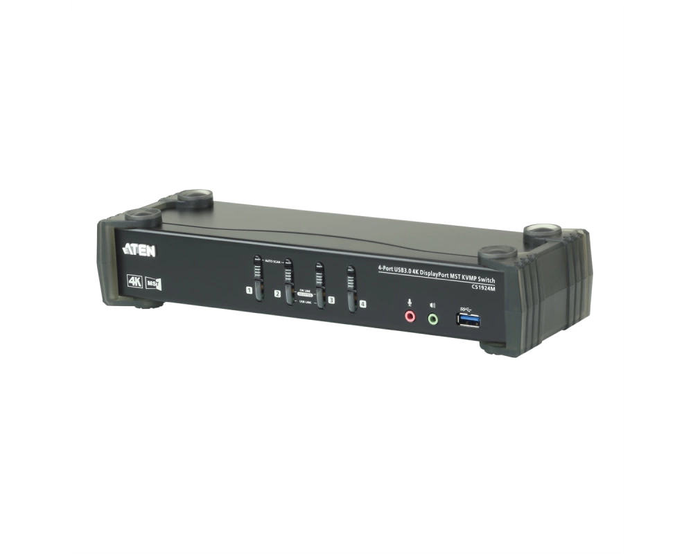 ATEN CS1924M 4-Port USB 3.0 4K DisplayPort MST KVM Switch