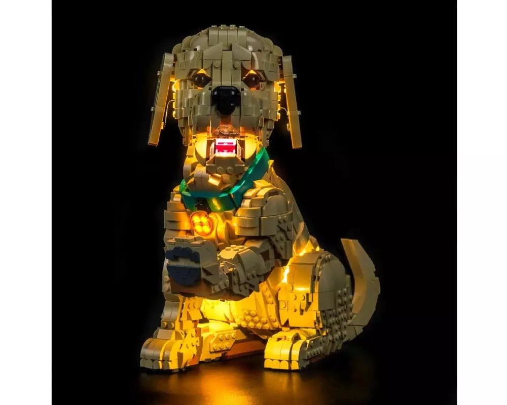 BrickBling LED-Licht-Set für LEGO 11384 Golden Retriever Welpe