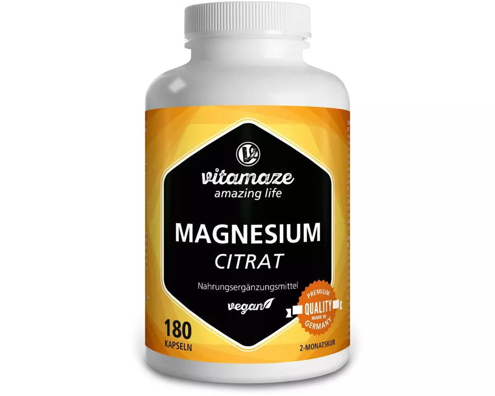 Vitamaze Magnesiumcitrat 180 Kapseln