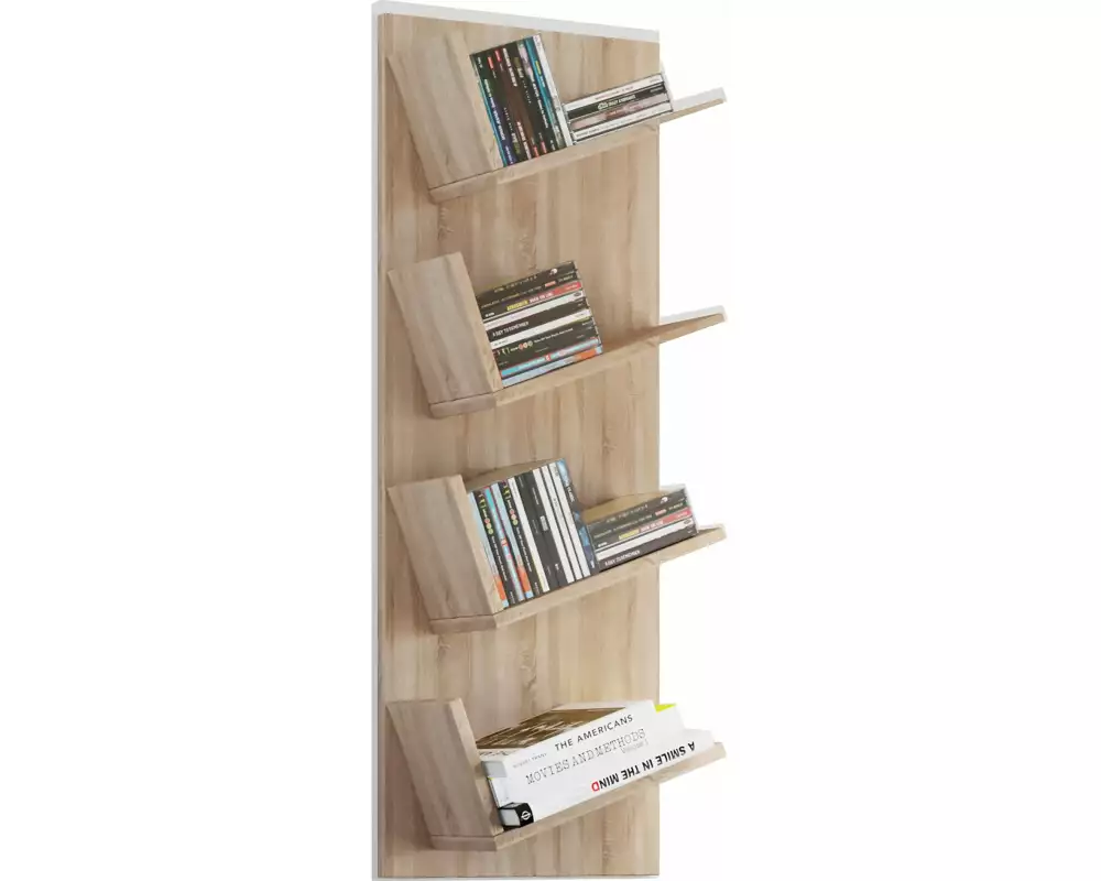 VCM Wandregal Lansi 33 x 90 cm, Eiche