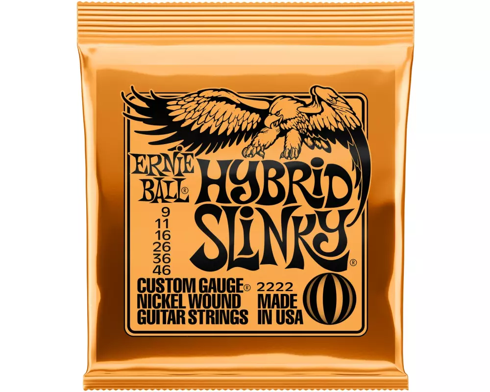 Ernie Ball Gitarrensaiten 2222 Slinky Nickel – Hybrid 09-46