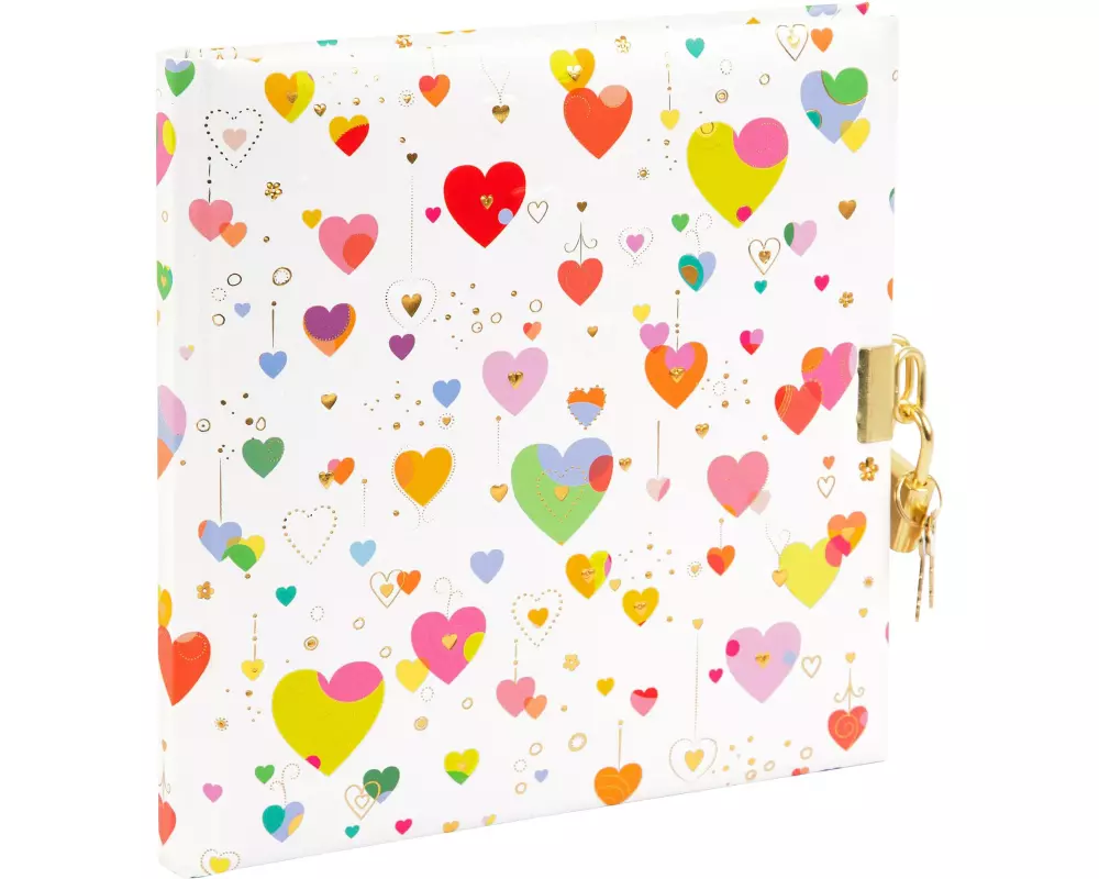 Goldbuch Tagebuch Heart light 96 Seiten, 16.5 x 16.5 cm