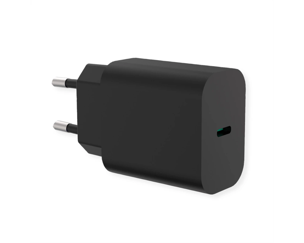 VALUE USB Charger mit Euro-Stecker, 1 Port Typ-C (PD), 25W