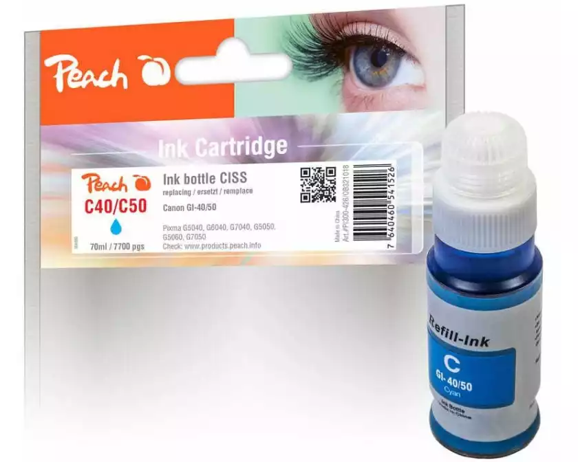 Peach Tinte Canon GI-40/50 Cyan