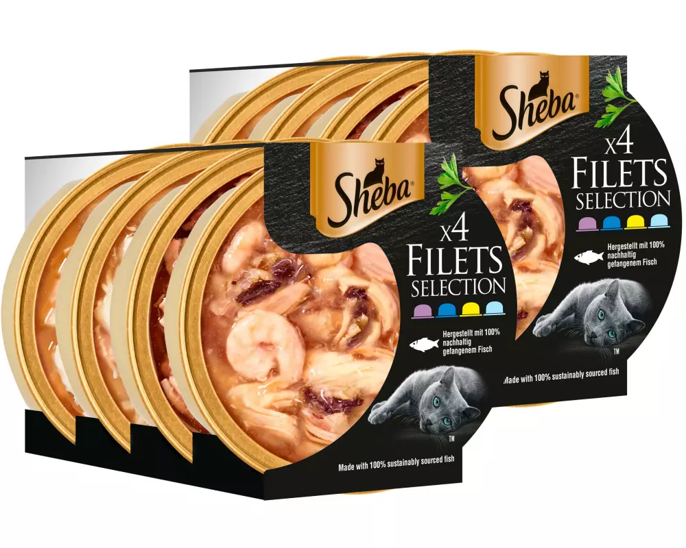 Sheba Katzen-Snack Filets Selection, 32 x 60 g
