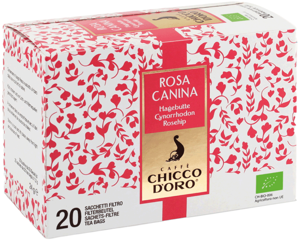 CHICCO D'ORO Bio-Hagenbutten-Hibiskustee 900966 1.2g, 20 Stk.