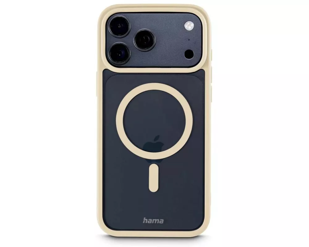Hama Back Cover Frame Protect iPhone 17 Pro Max Beige