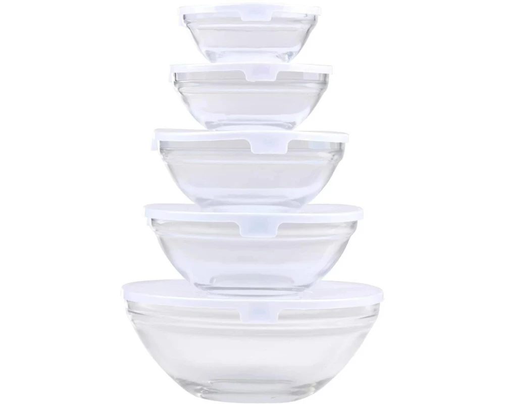 alpina Glasschüssel-Set 5 Stück, Transparent