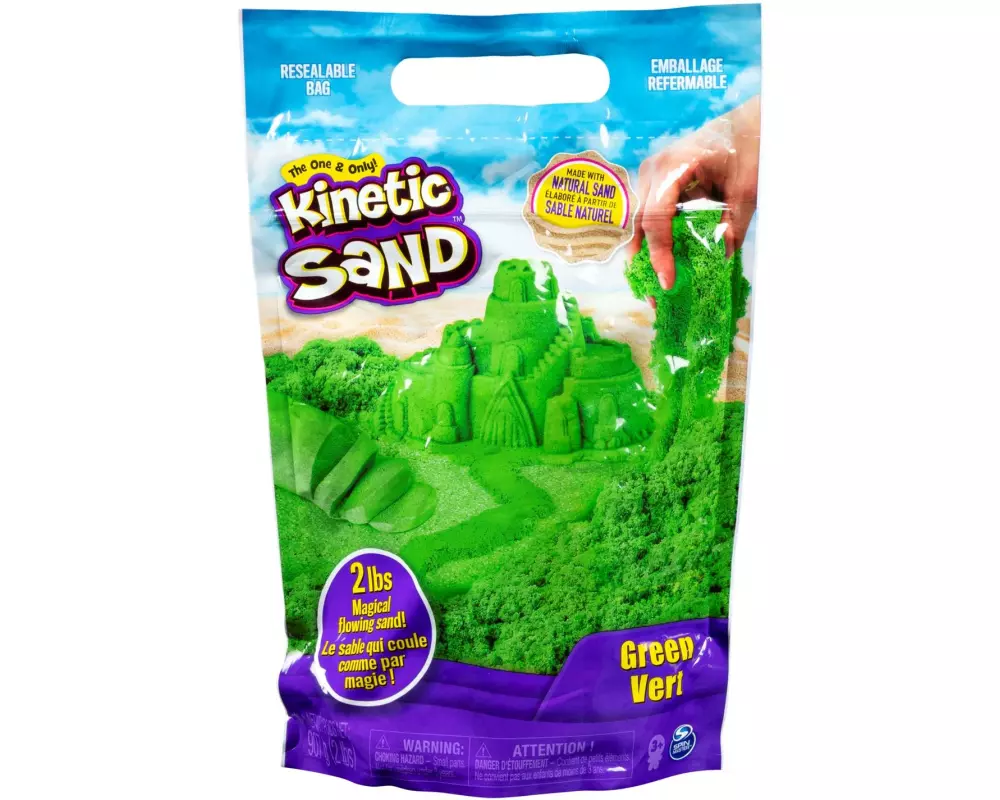 Spinmaster Kinetic Sand Color Bag grün, 907 g