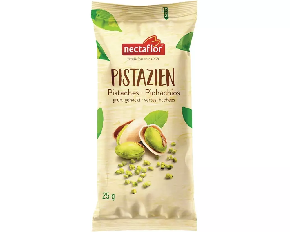 Nectaflor Pistazien Grün, gehackt 25 g