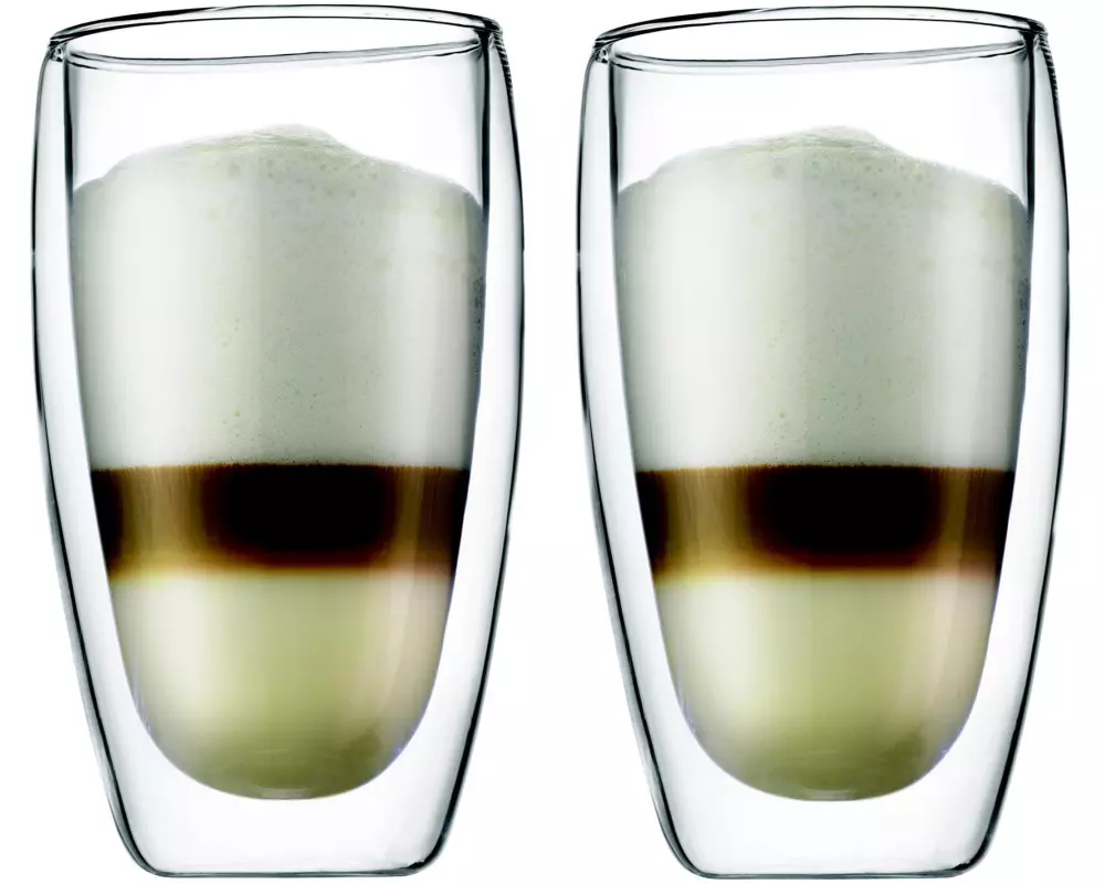 Bodum Thermobecher Pavina 450 ml, 2 Stück, Transparent