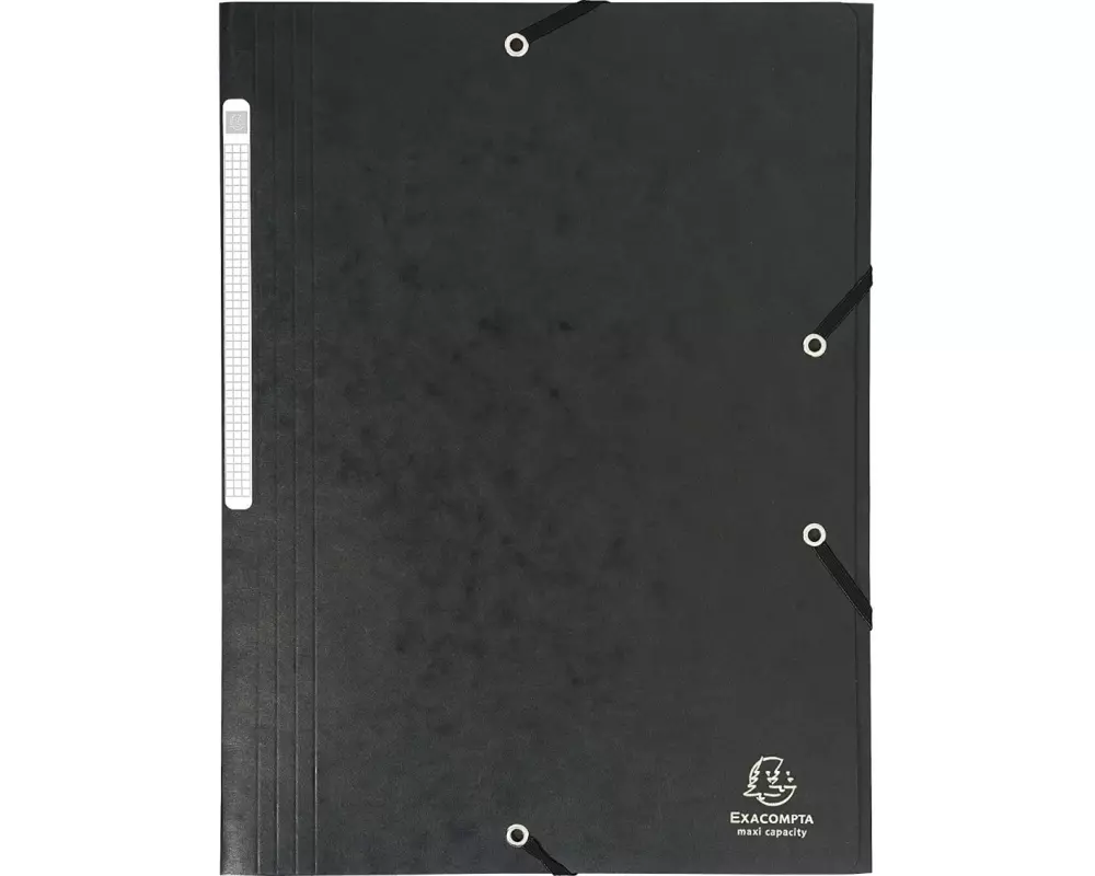 Exacompta Gummibandmappe Maxi A4 Schwarz