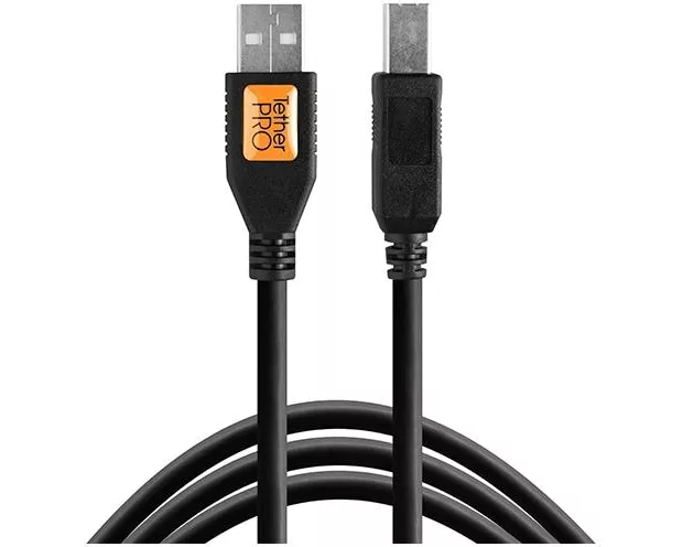 Tether Tools Kabel TetherPro USB 2.0 zu Male B, 4.6 Meter Schwarz