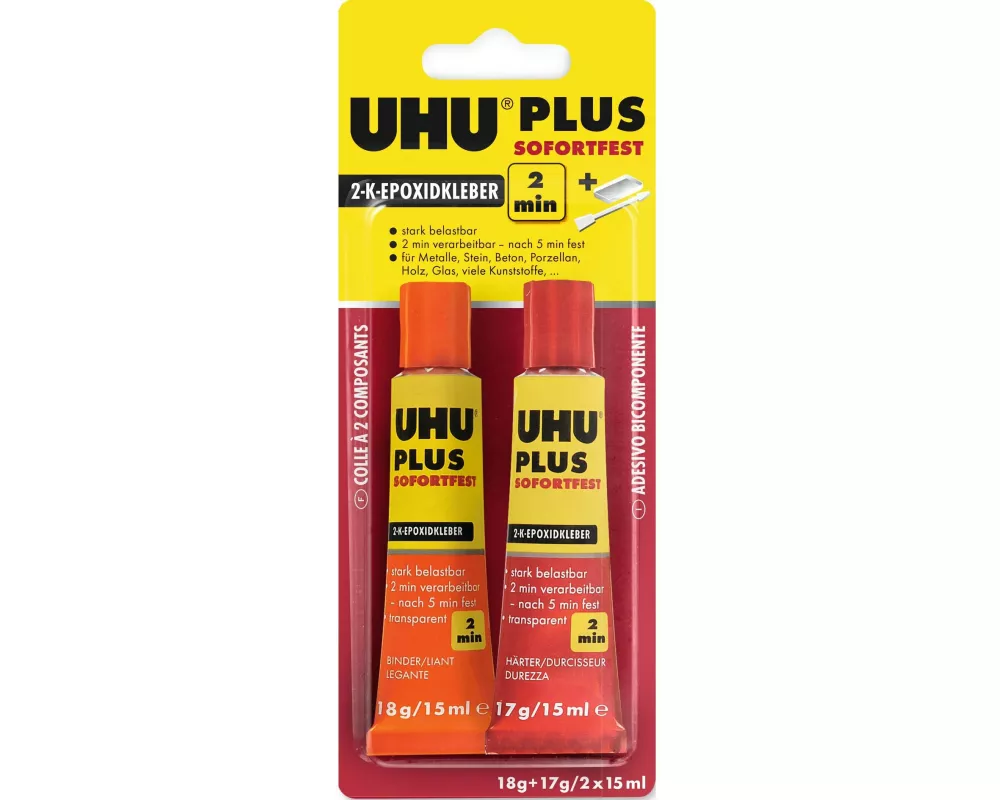 UHU Zweikomponentenkleber Plus sofortfest 35 g