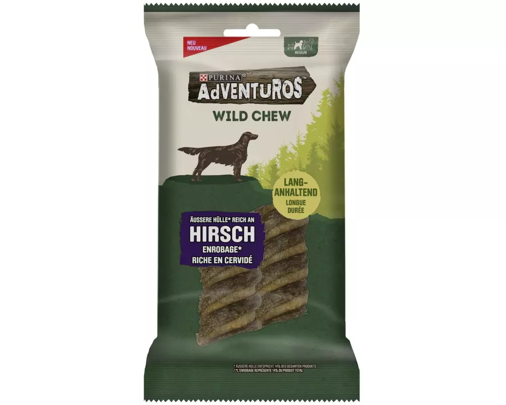Purina AdVENTuROS Kausnack Wild Chew Medium, 200 g