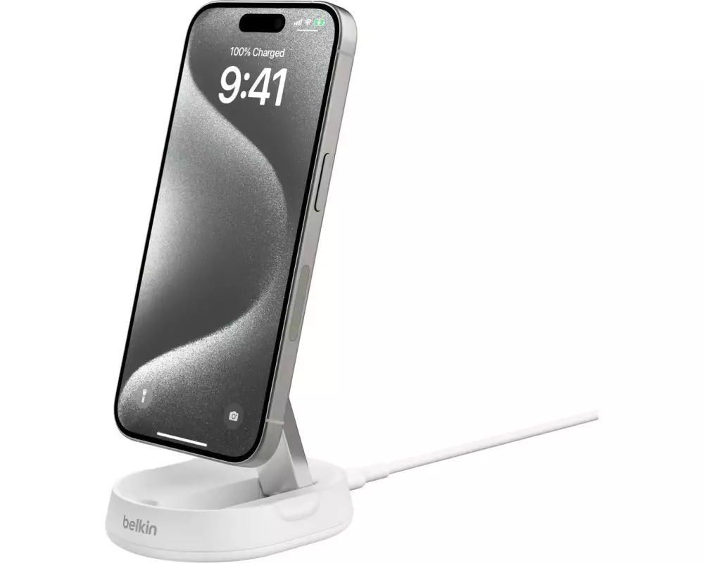 Belkin Wireless Charger Boostcharge Pro Qi2 Weiss