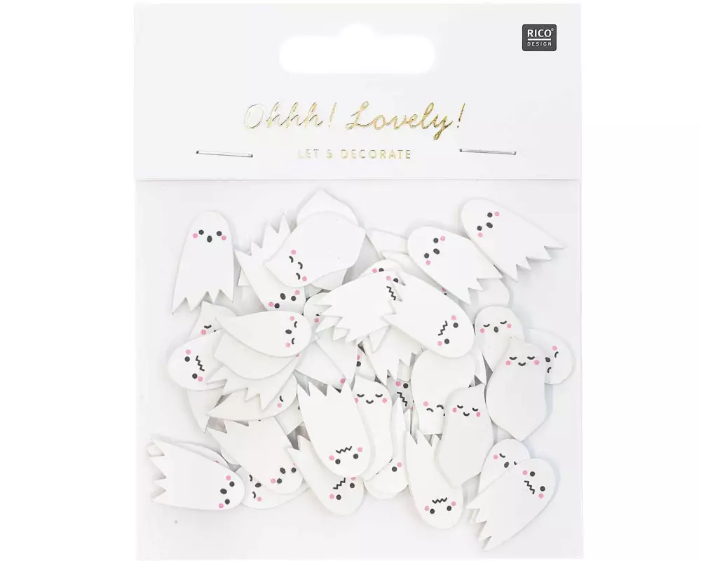 Rico Design Streudeko Gespenst 48 Stück
