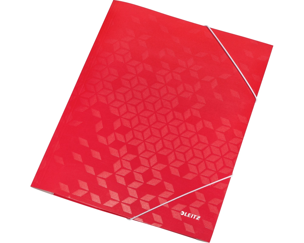 LEITZ Gummibandmappe WOW A4 3982-00-26 rot