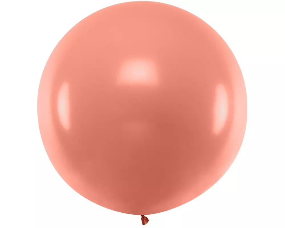 Partydeco Luftballon Gross Metallic 1 m, Rosegold