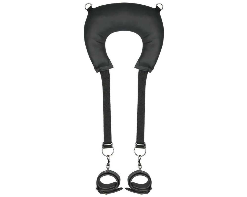 Easytoys Fetish Collection Fesseln Pillow & Ankle Cuffs Leg Position Strap Schwarz