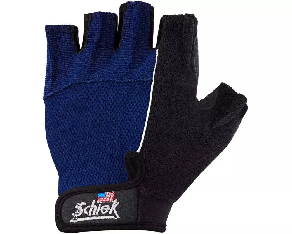 Schiek Sports Fitness Gewichtheberhandschuhe, blau-schwarz XXL