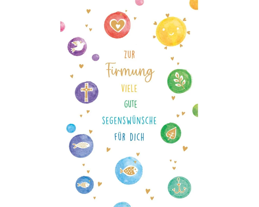 ABC Glückwunschkarte Firmung 12.5 x 17.6 cm