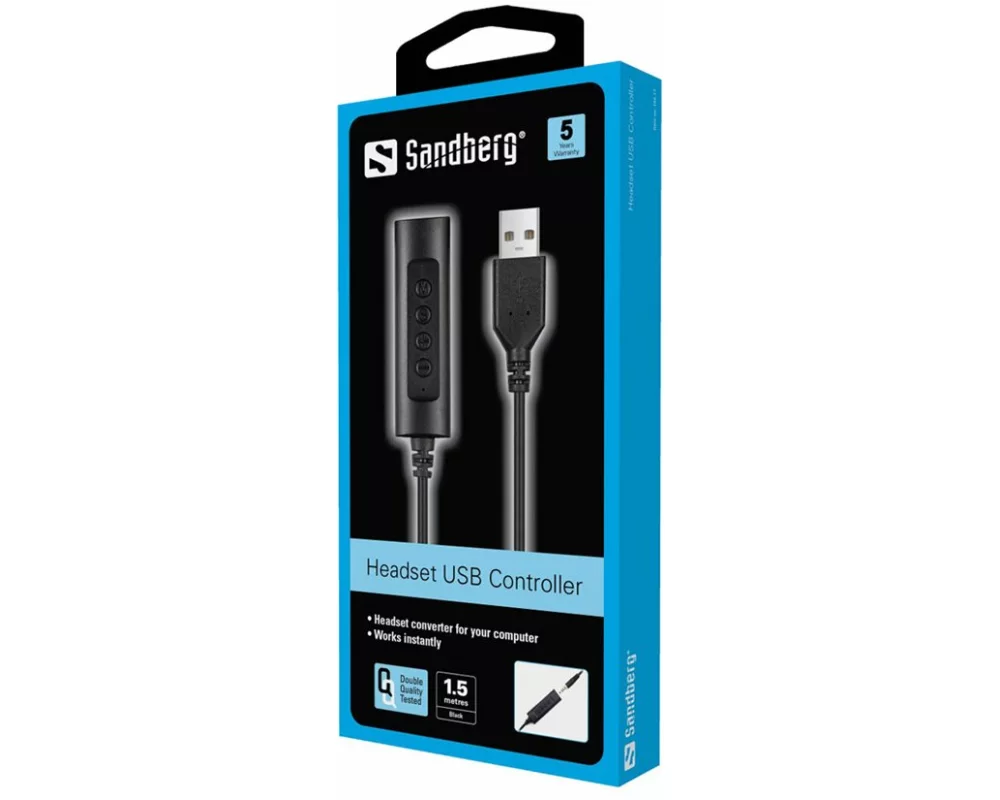 Sandberg Headset USB Controller 1.5m