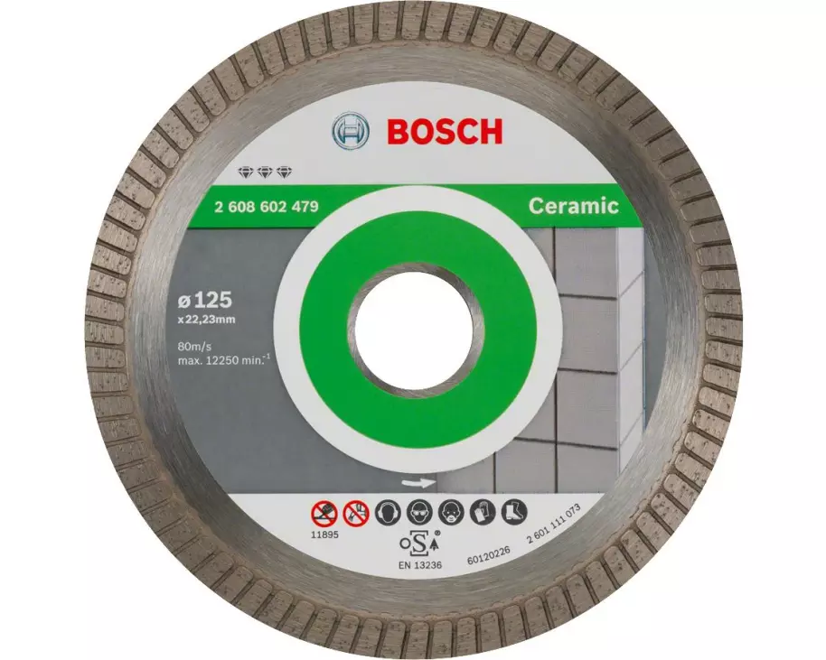 Bosch Professional Diamanttrennscheibe Best for Ceramic, 125 x 1.4 x 7 mm