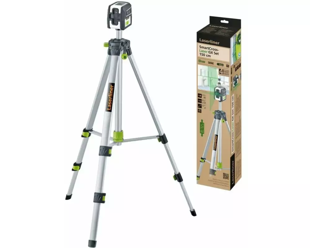 Laserliner Kreuzlinien-Laser SmartCross-Laser GX 150cm Set 40 m
