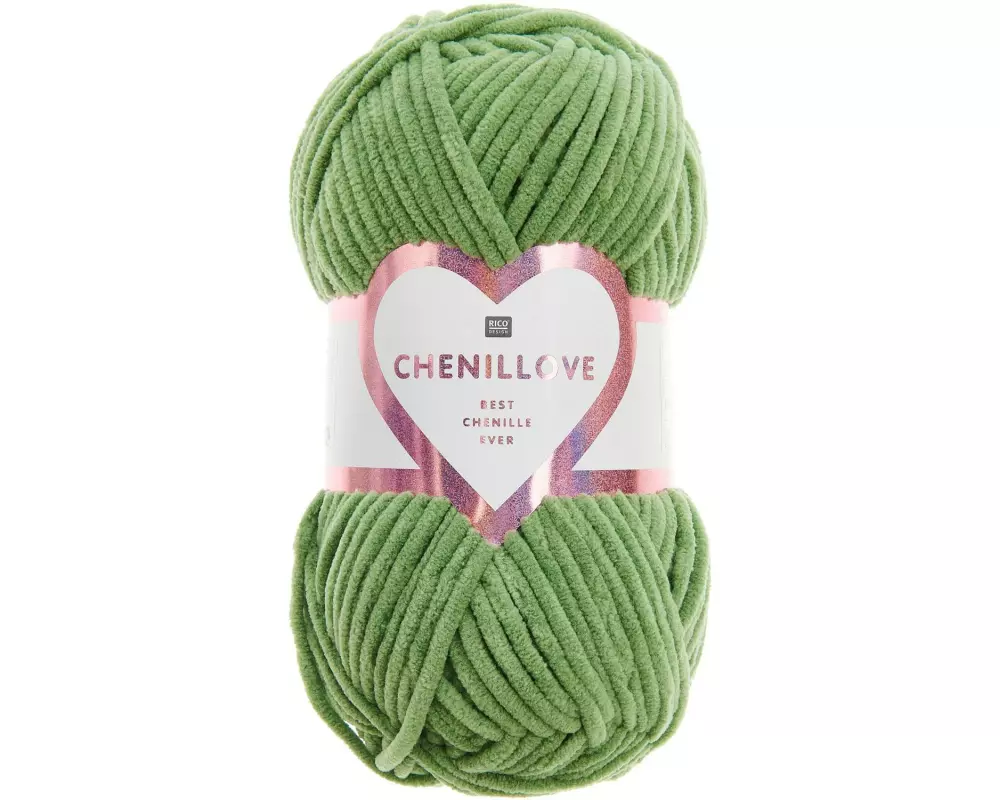 Rico Design Wolle Chenillove 100 g, Grün