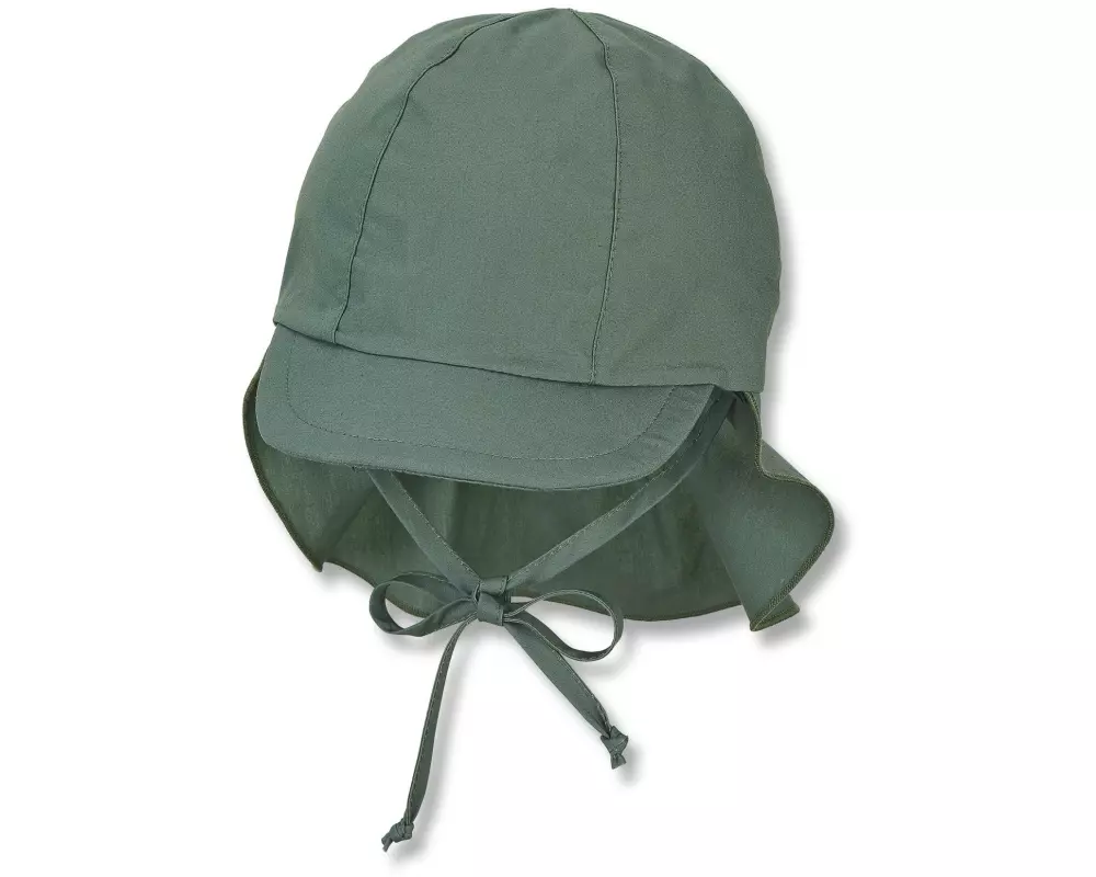 Sterntaler Sommermütze mit Nackenschutz Dunkelgrün Gr. 49