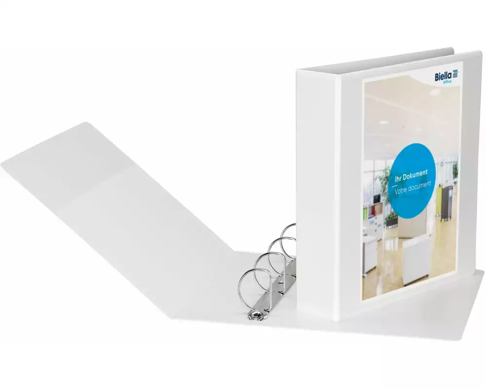 Biella Zeigebuch Creative XL 7.5 cm 4 Ringe, Weiss