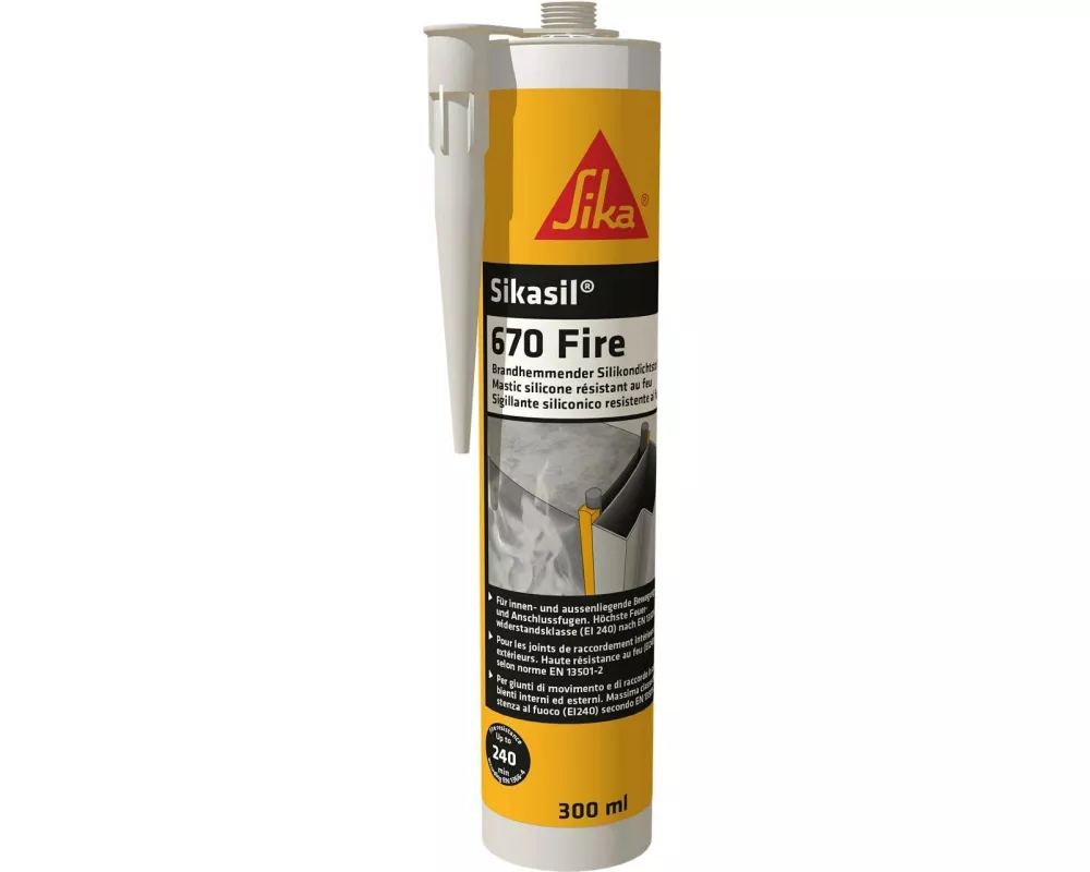 Sika Sikasil-670 Fire Silikon weiss 300 ml