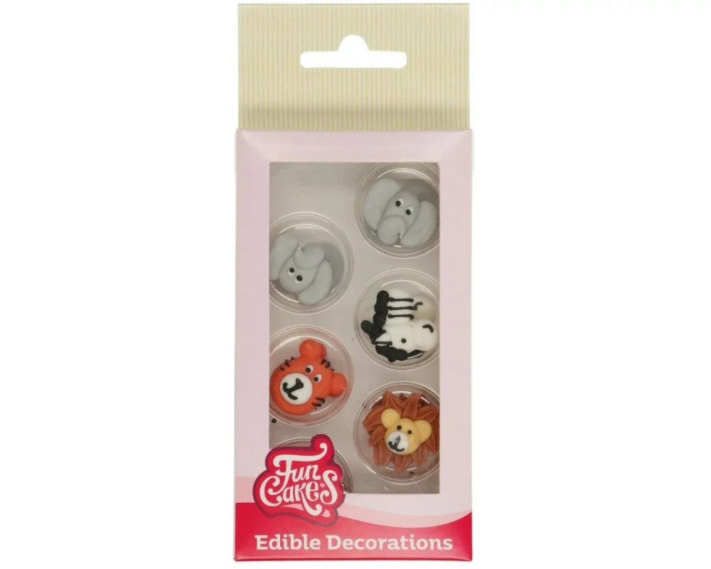 Funcakes Zuckerdekor Safaritiere 12 Stück