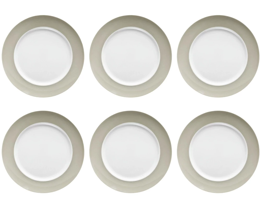 THOMAS Speiseteller Sunny Day 6 Stück,Grau, 27 cm