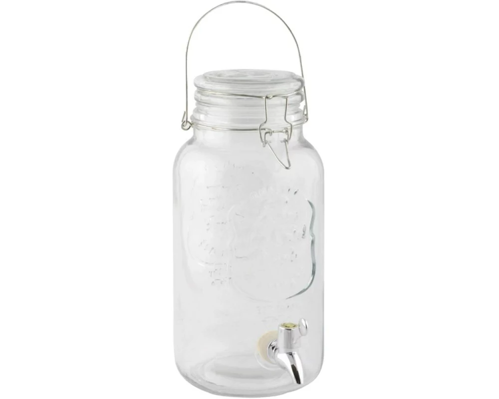 Esschert Design Saftspender Fresh 3.6 l mit Zapfhahn und Drahtbügel