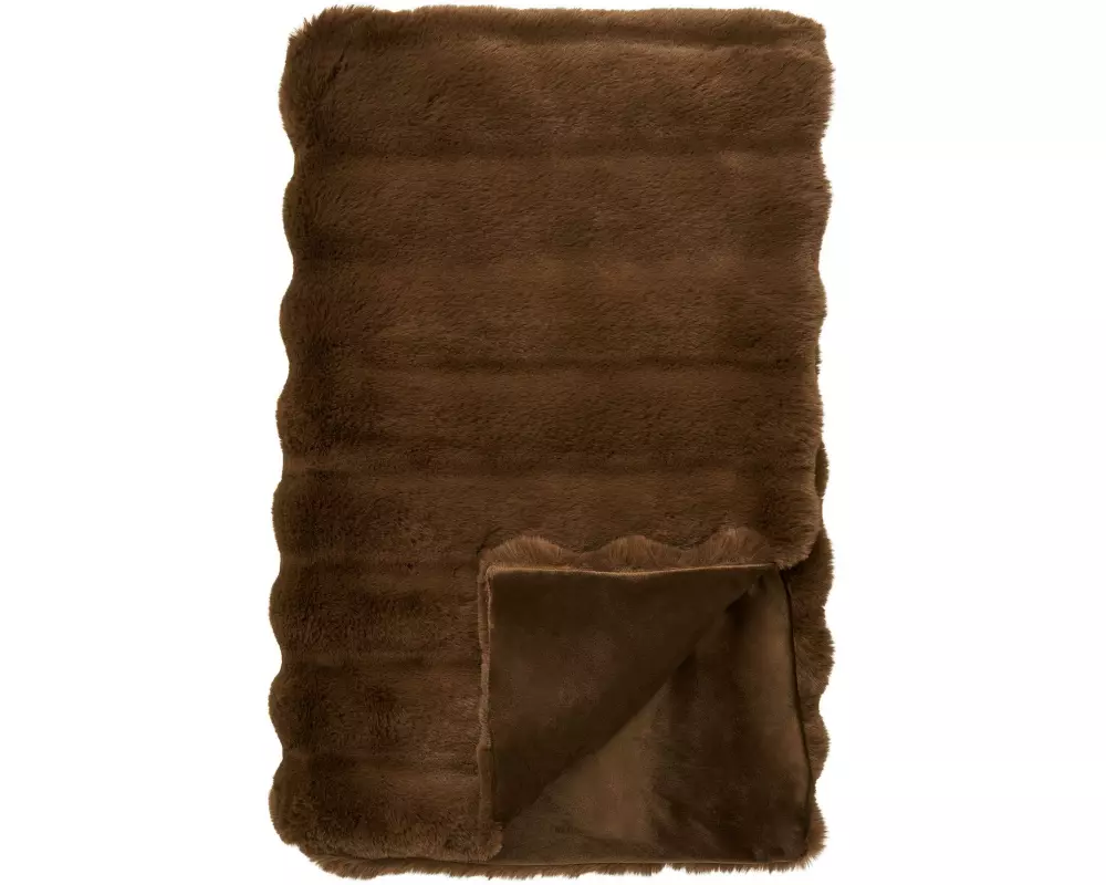 House Nordic Decke Galena Plaid 180 x 130 cm, Braun