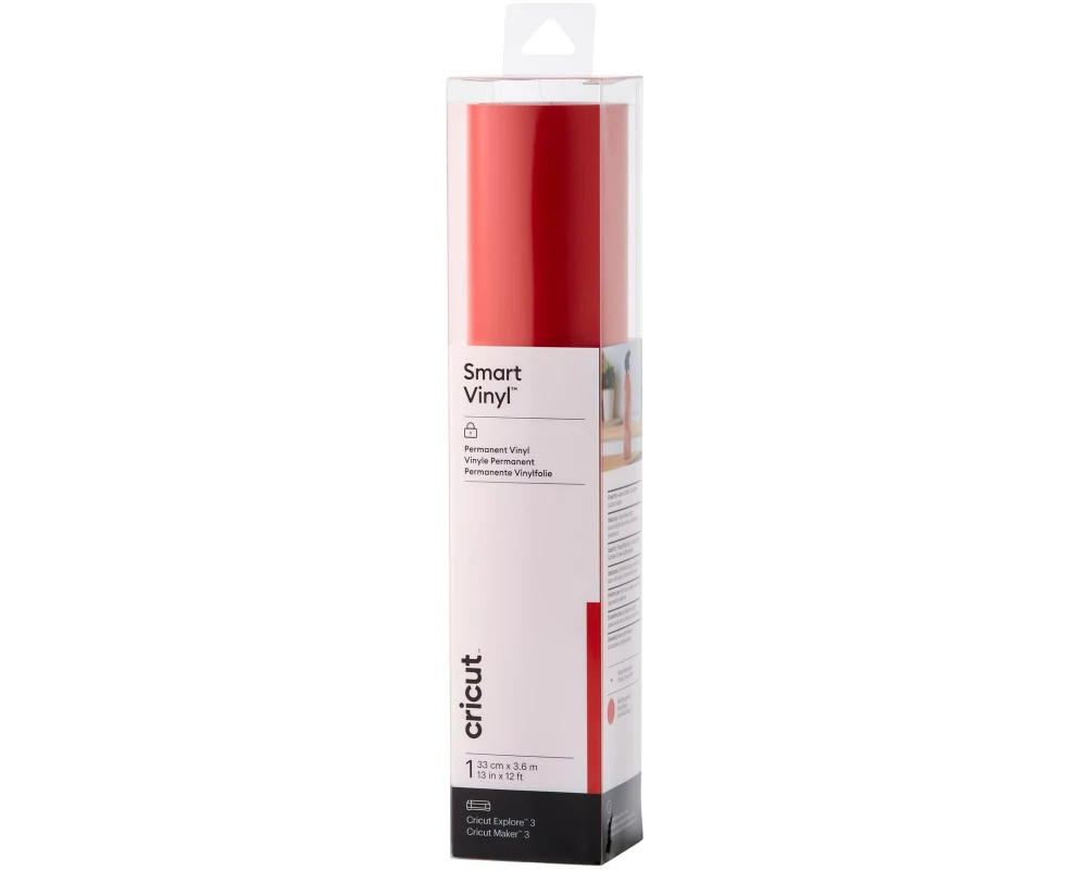 Cricut Vinylfolie Smart Permanent 33 x 366 cm, 1 Stück, Rot