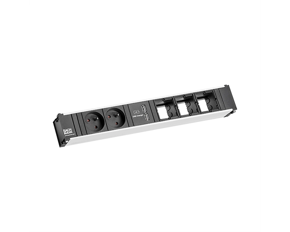 BACHMANN CONI 2xUTE 1xUSB Charger 3xCM Strom 0,2m GST18